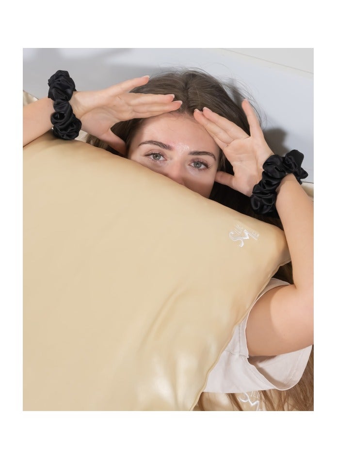 SILK ME Pure Mulberry Silk Pillowcase Beige  - Image 2