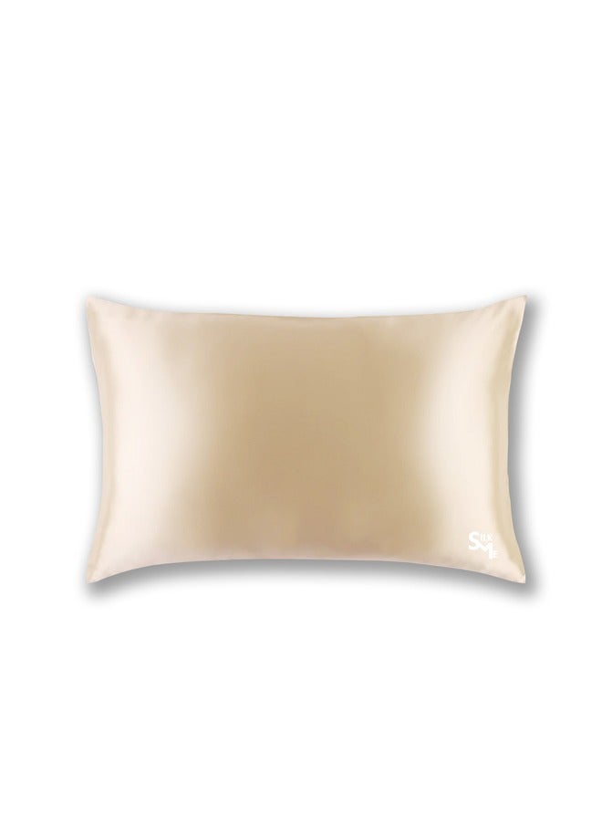 SILK ME Pure Mulberry Silk Pillowcase Beige  - Image 1