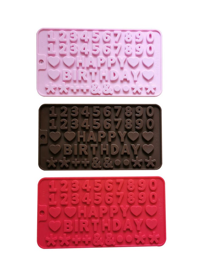 نيبمينينت مجموعة قوالب للأرقام مكونة من 3 قطع متعدد الألوان 21 x 11سم - Image 1