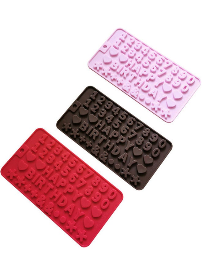 نيبمينينت مجموعة قوالب للأرقام مكونة من 3 قطع متعدد الألوان 21 x 11سم - Image 2