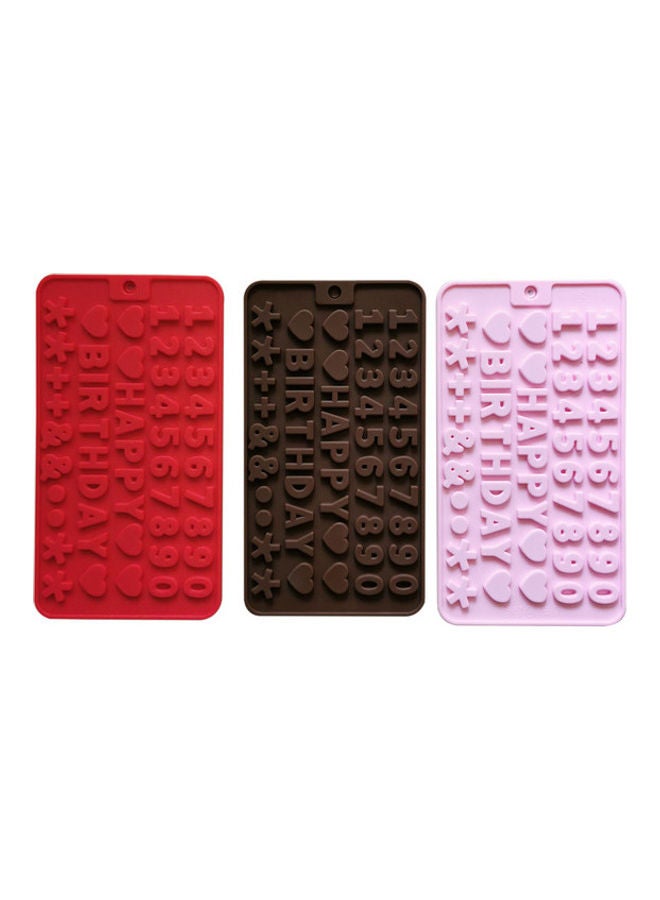 نيبمينينت مجموعة قوالب للأرقام مكونة من 3 قطع متعدد الألوان 21 x 11سم - Image 3