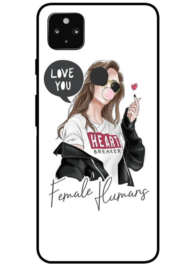 Protective Case Cover For Google Pixel 5 Smart Series Printed Protective Case Cover for Google Pixel 5 Love You Heart Breaker Female Humans