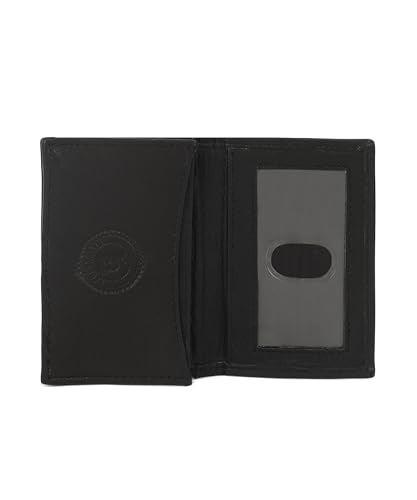 LB LEATHERBOSS Leatherboss Genuine Leather Business Card Holder Wallet | Expandable Pocket, Credit Card & ID Slots | Stylish & Compact | Black - Image 5