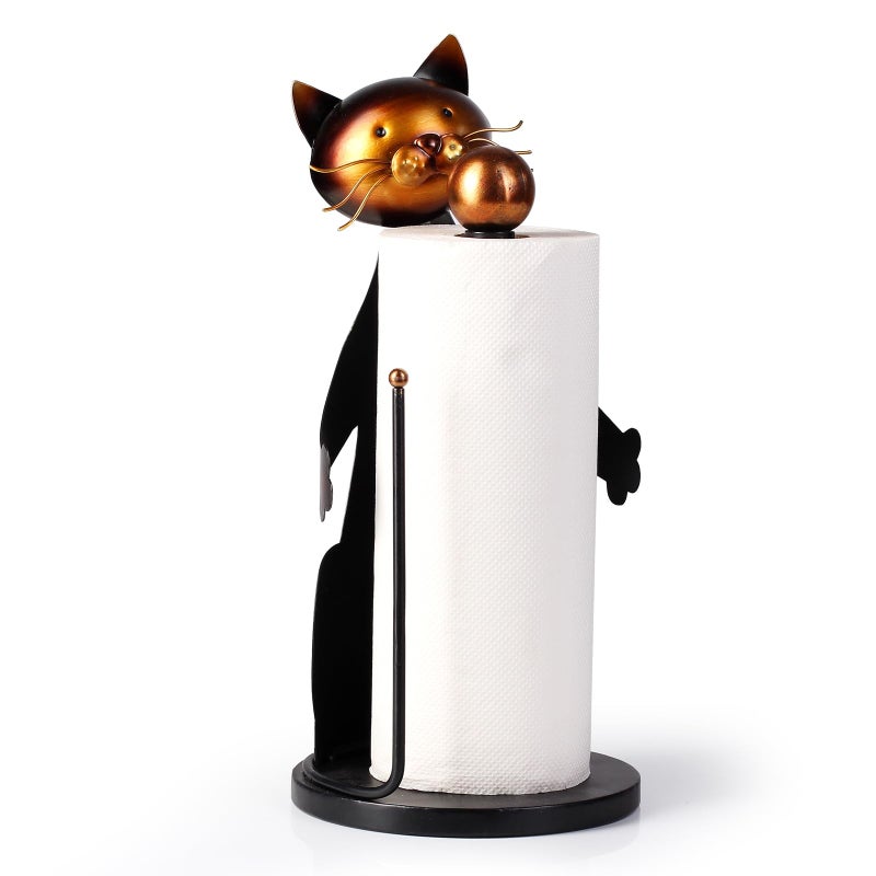 Cat Paper Towel Holder Countertop Farmhouse Paper Towel Holder Stand for Kitchen Roll OrganizePaper Towel Holder for Kitchen Dining Table Home Decor