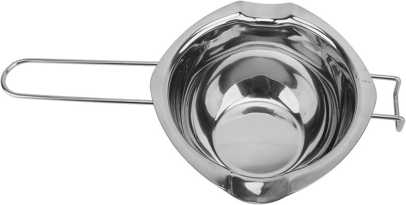 Chocolate Melting Pot Bowl, 500ml Stainless Steel Boiler Pot with Double Spouts & Heat Handle for Candy, Candle Making, Butter, Cheese - Image 3