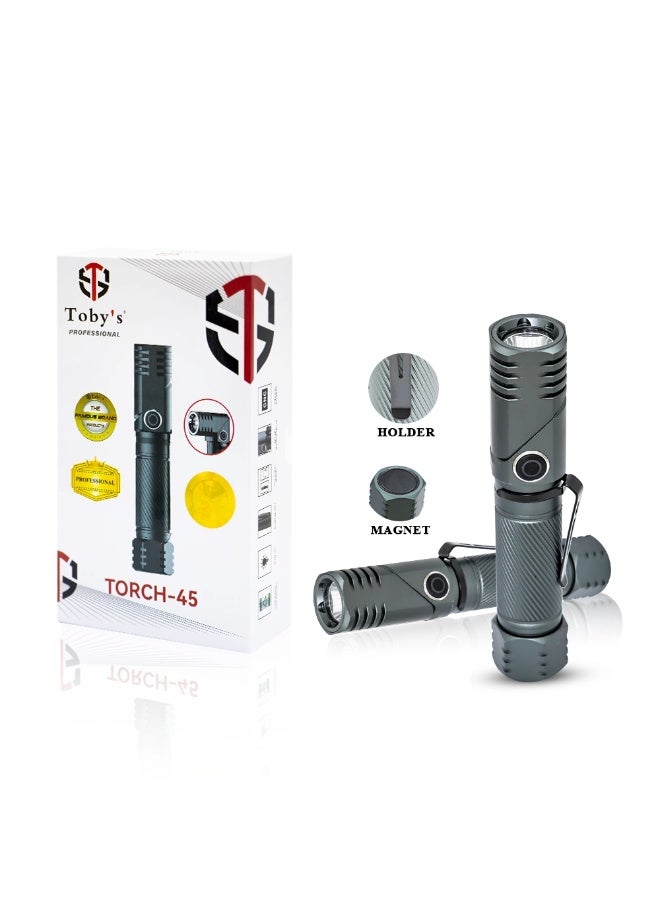 توبيز شعلة توبي للتخييم في الهواء الطلق، أفضل معدات التخييم، شعلة يدوية قوية - ٤٥ واط - TORCH 45