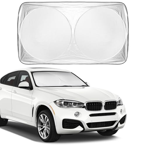 EcoNour Foldable Car Windshield Sunshade | Sun Shade for Car Windows Blocks UV Rays and Keeps The Heat Out | Foldable Essential Accessory for Enhanced Comfort XXX-Large (70 x 42 inches) - Image 1