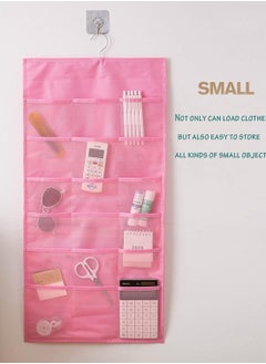 ALMUFARREJ Hanging Bra Organizers for Hanging Bra, Socks, Lingerie Double Sided with Mesh Pockets Pink  - Image 3