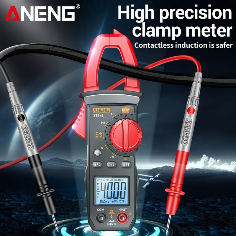 Digital Clamp Meter ST181 B18 400A AC DC Voltmeter 4000 Counts NCV Tester - Image 5