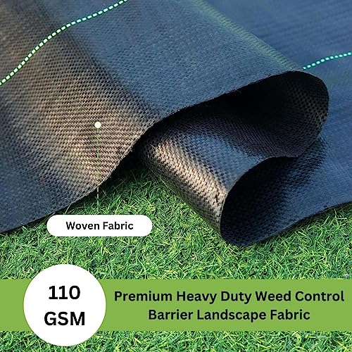 Singhal Premium Weed Mat for Agriculture and Gardening 1x10 Mtr, Weed Block Gardening Mat, Landscape Fabric, Durable Outdoor 3.28 x 32.81 Feet 110 GSM - Image 3