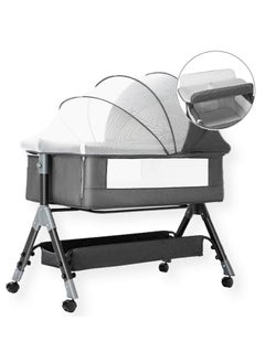 ACPLAY 4-in-1 Baby Bassinet with Changing Table, Adjustable Bedside Sleeper, Portable Cradle, and Spacious Storage  - Image 1