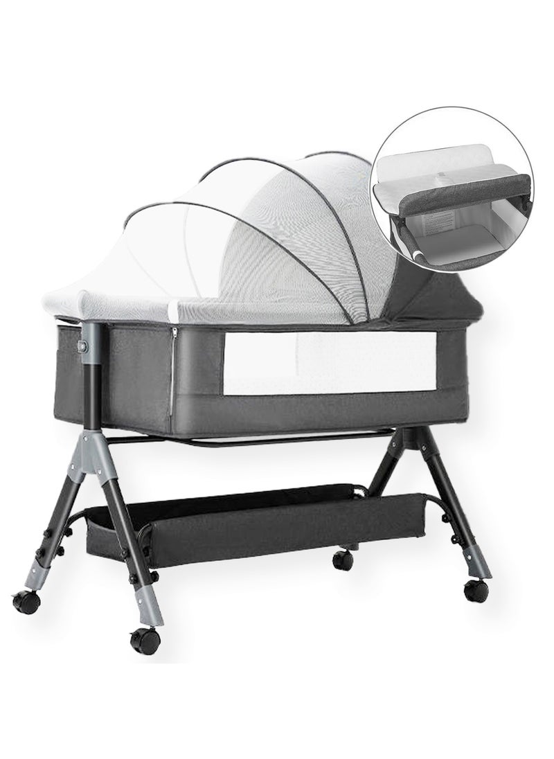 ACPLAY - 4-in-1 Baby Bassinet with Changing Table, Adjustable Bedside Sleeper, Portable Cradle, and Spacious Storage - Image 1