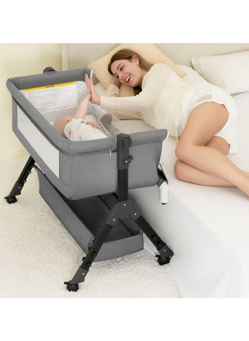 ACPLAY - 4-in-1 Baby Bassinet with Changing Table, Adjustable Bedside Sleeper, Portable Cradle, and Spacious Storage - Image 1