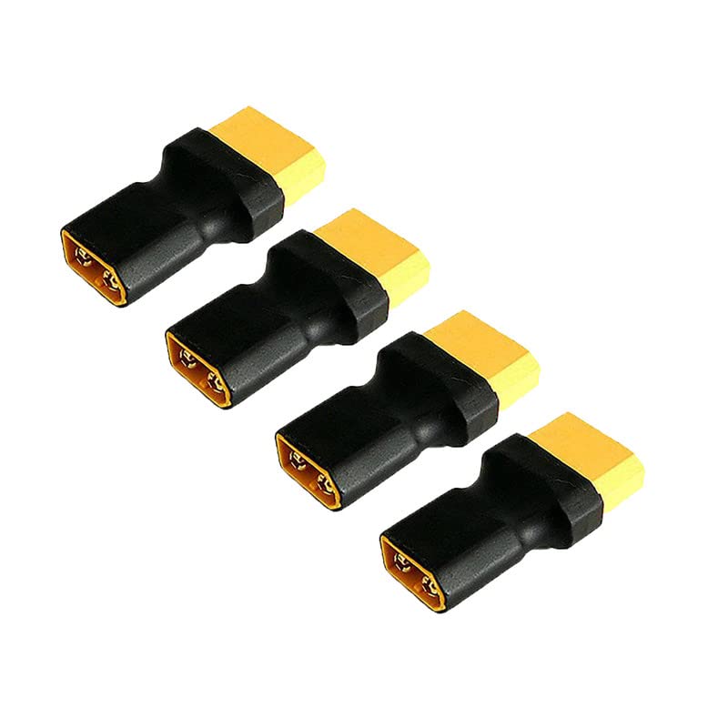 LINSYRC 4Pack XT60 Plug Male Connector to XT90 Plug Female Connector no Wire Adapter for RC Lipo Battery ESC - Image 1