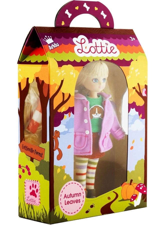 Lottie Doll Autumn Leaves - 7 Inch Doll with Duffel Coat, Scarf, and Accessories - Image 3
