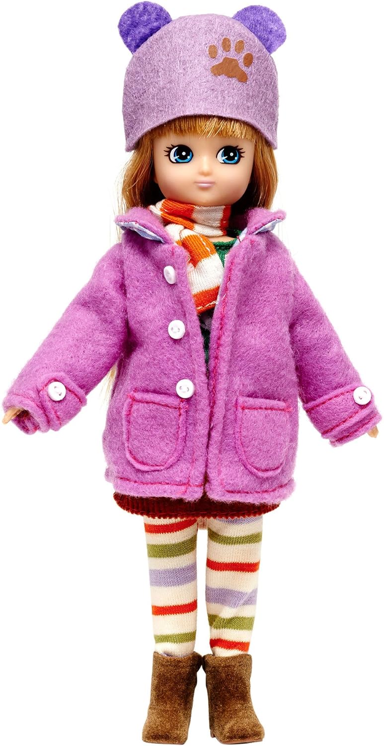Lottie Doll Autumn Leaves - 7 Inch Doll with Duffel Coat, Scarf, and Accessories - Image 1