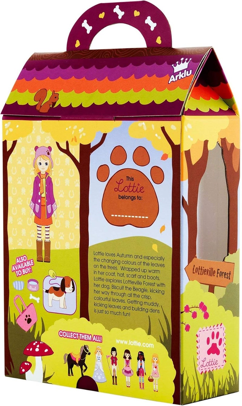 Lottie Doll Autumn Leaves - 7 Inch Doll with Duffel Coat, Scarf, and Accessories - Image 4