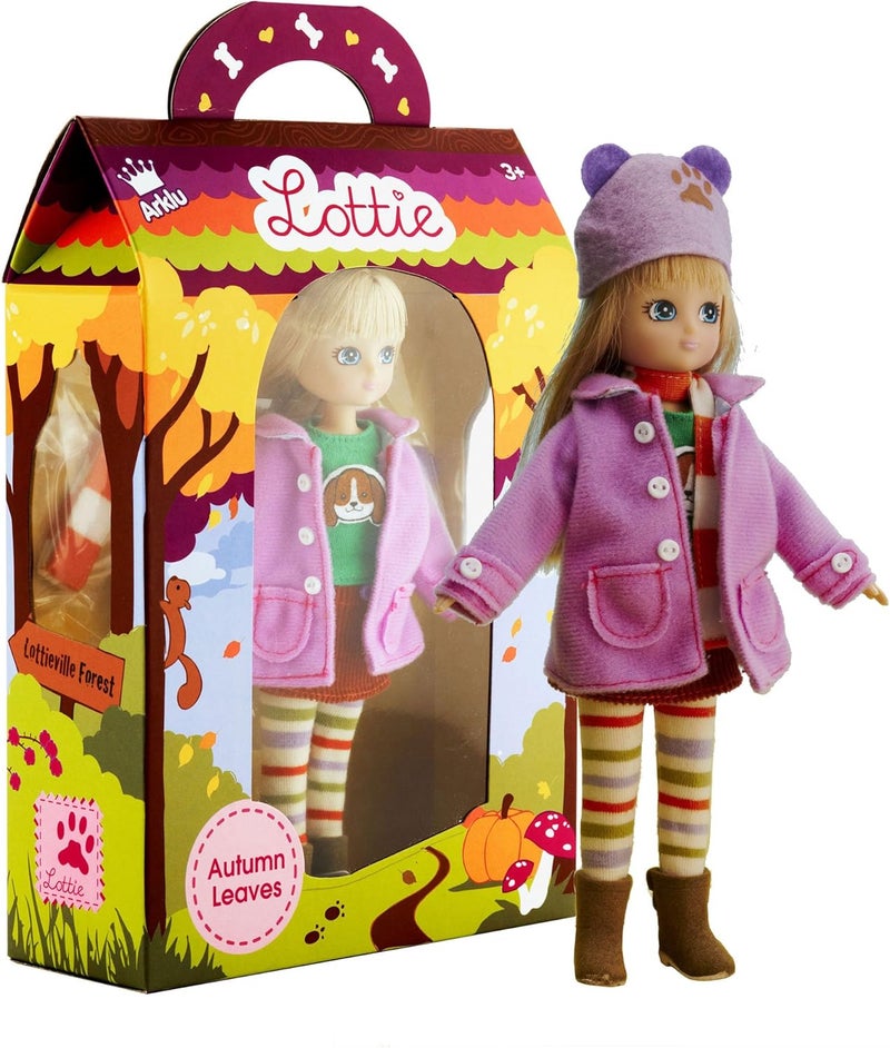 Lottie Doll Autumn Leaves - 7 Inch Doll with Duffel Coat, Scarf, and Accessories - Image 2