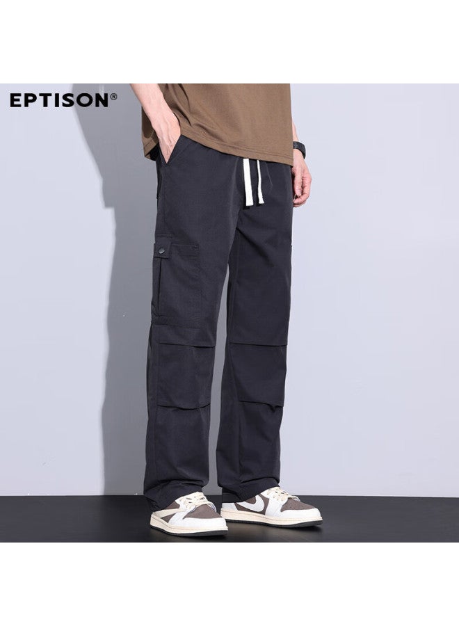 EPTISON Yipin Tiancheng Men'S Summer Thin Ice Silk Breathable Casual Pants Straight Leg Sports Workwear Casual Pants - Image 2