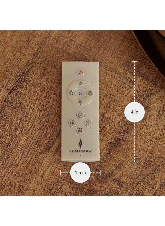 Luminara 10 Features Rechargeable Remote Control On/Off, Timer, Dimmer, Flicker Speed Flameless Candle (USB Type-C Cable Included) - Image 5