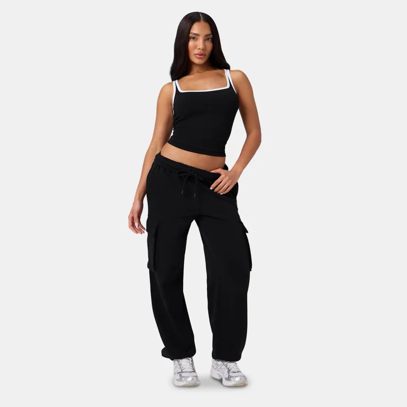 Fabletics Black Women's Year Round Terry Cargo Joggers for Women | Best Price UAE