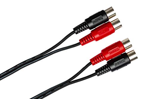 Hosa MID-201 Dual MIDI Cable, Dual 5-pin DIN to Same, 3.3 Feet - Image 1