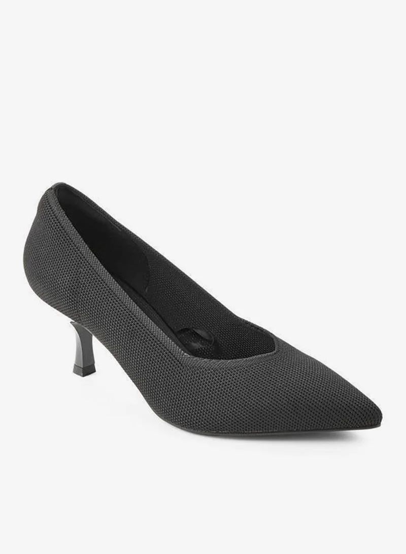 Paprika BLACK Women Kitten Heel Pumps for Women | Best Price UAE