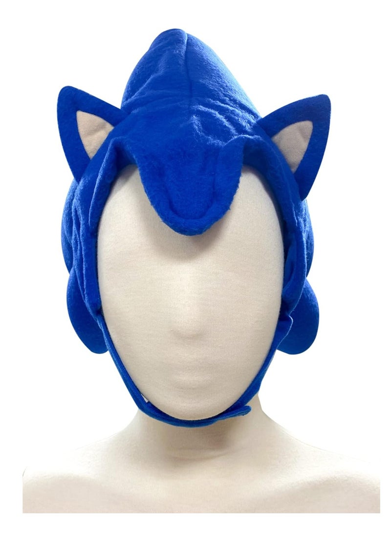 GE Animation GE-2380 Sonic The Hedgehog - Sonic Hair Cosplay Hat Blue, One Size