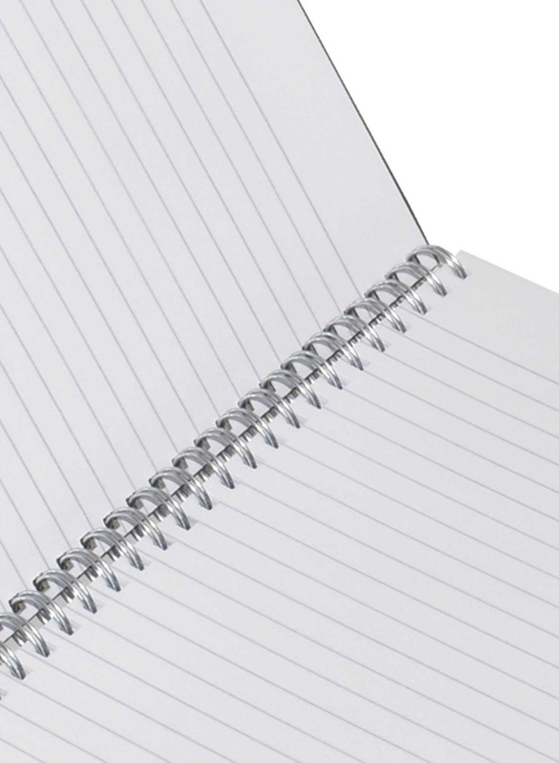 FIS LIGHT Pack of 5  Spiral Hard Cover Notebook, Single Line, A4, 100Sheets -LINBSA41710 - Image 2