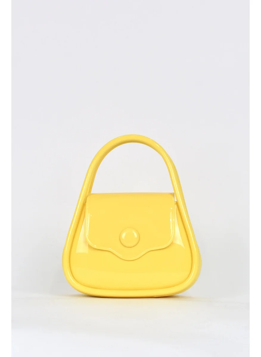 Elatae Women's Shoulder Strap Silicone Crossbody Bag Yellow 26660