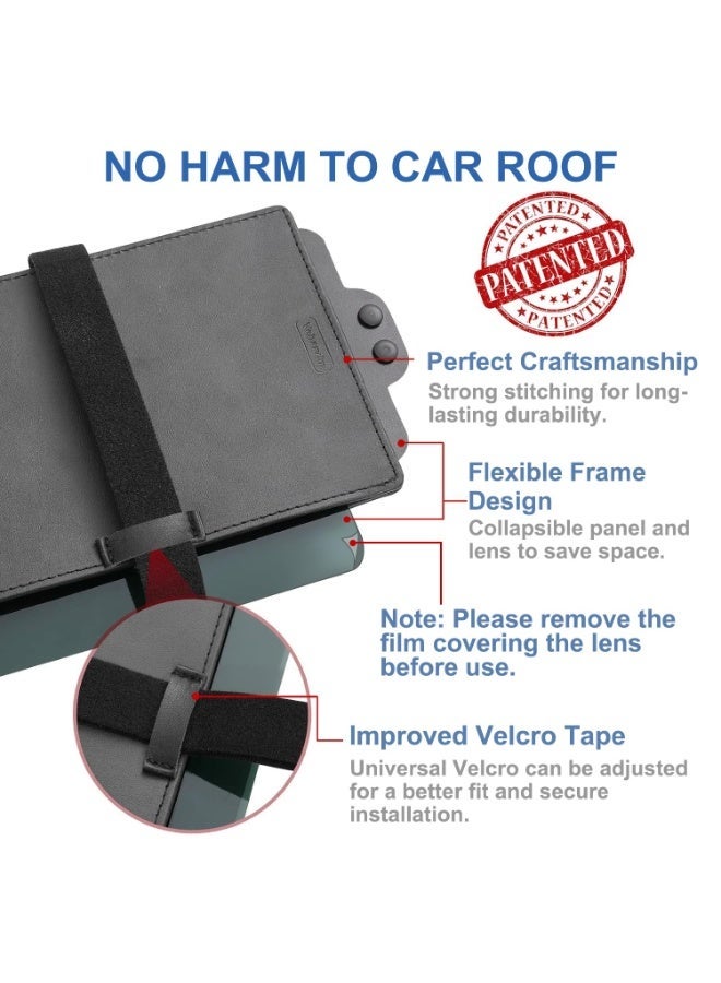 Halamodo Polarized Sun Visor for Car with Zipper Slider, Upgraded UV400 Car Sun Visor Extension with PC Lens and Side Sunshade,Anti-Glare Visor for Safe Driving,UV-Filtering/Protection - Image 3