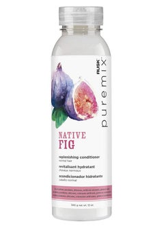 راسك بلسم RUSK PUREMIX Native Fig Replenishing للشعر العادي، 12 أونصة، يفك تشابك الشعر ويستعيد مستويات رطوبته مع التخلص من التجعد دون إرهاق الشعر.  - Image 1
