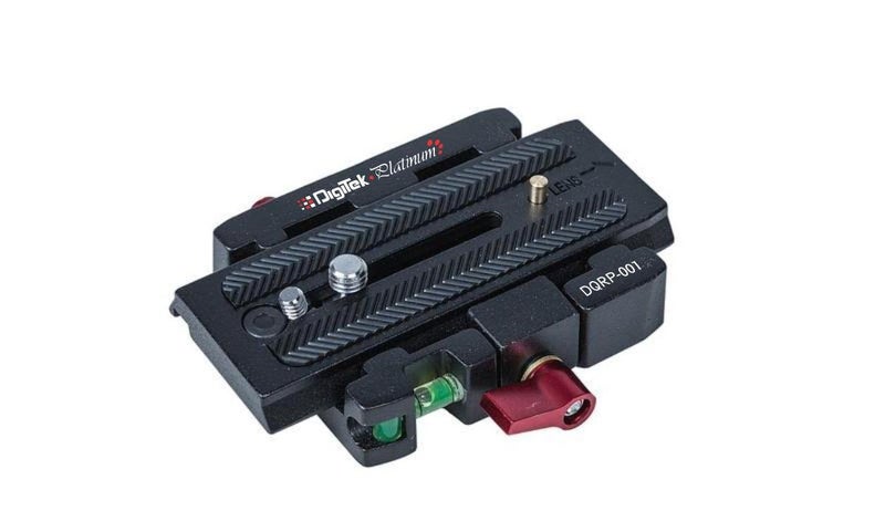 لوحة إطلاق سريعة ثلاثية القوائم الاحترافية بلاتينية مع قفل أمان. ثلاثي القوائم / سكة / مثبت وأجهزة مختلفة للتصوير الفوتوغرافي. (المادة: سبيكة الألمنيوم) (DQRP-001)