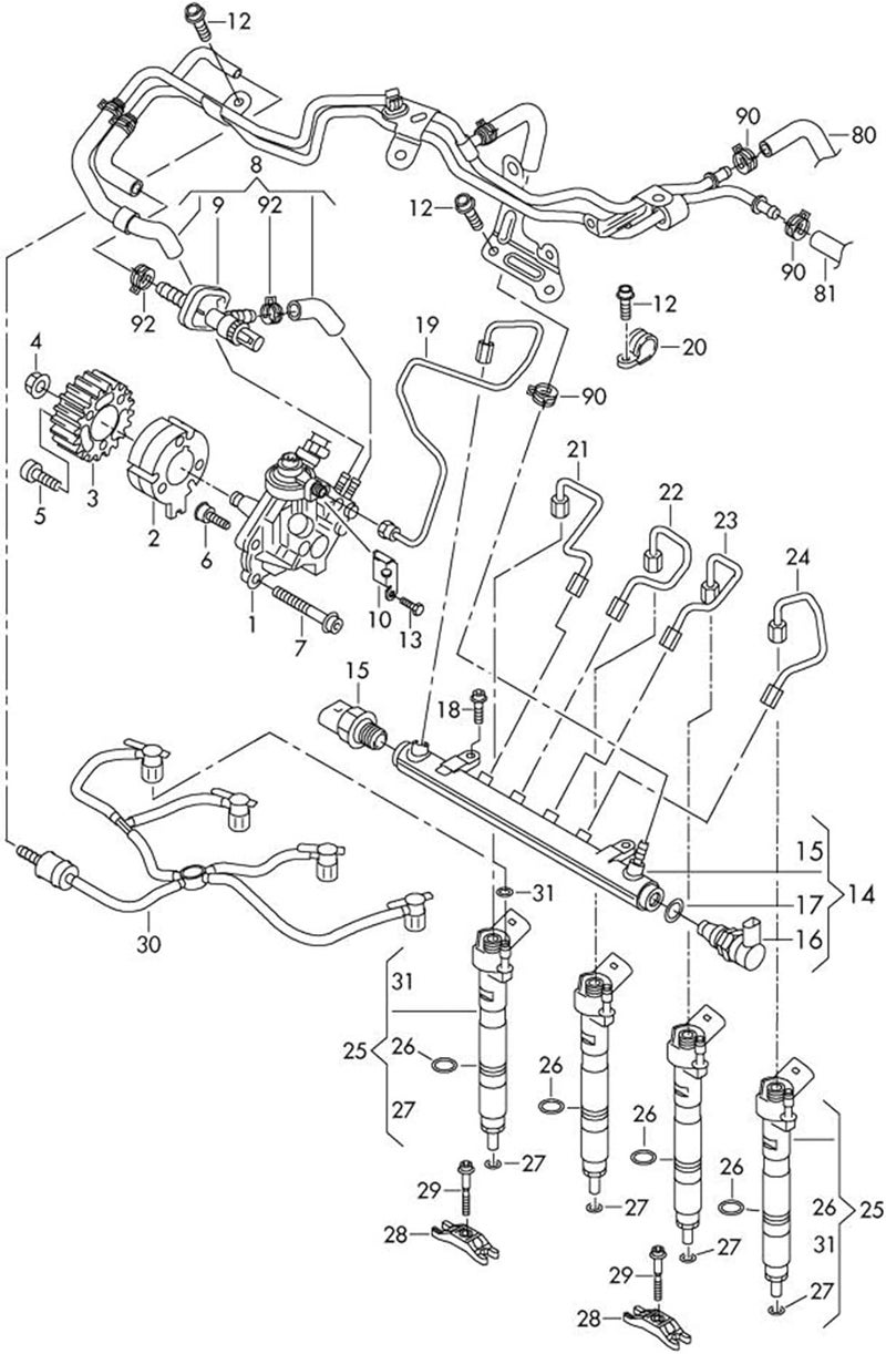 DEMULAX Fuel Return Line Hose for Multivan and Transporter - Image 3