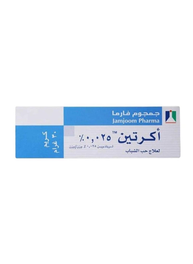 JAMJOOM PHARMA Acretin 0.25% Cream for Acne Treatment - 30g