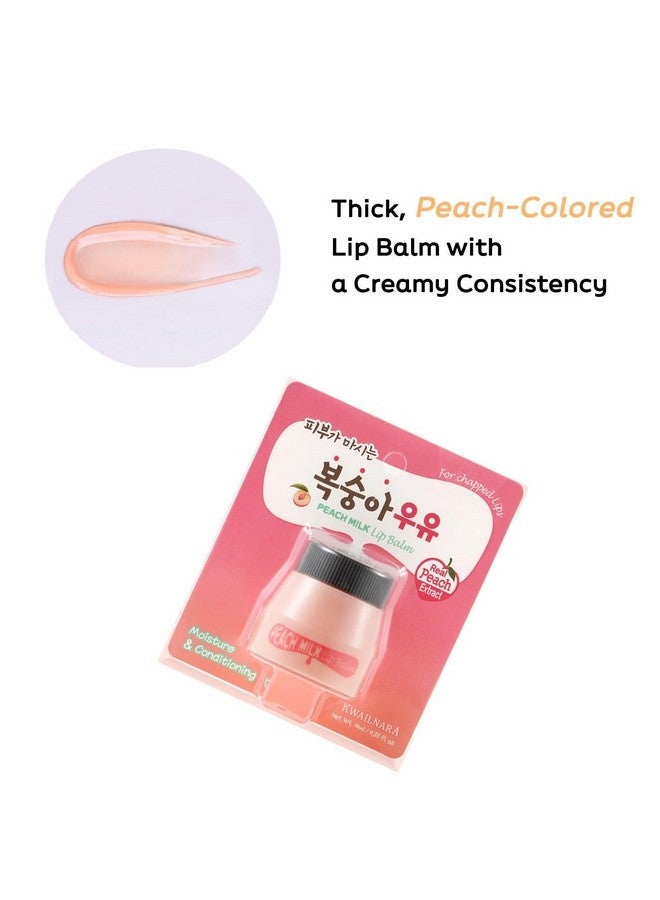 WELCOS Kwailnara Milk Lip Balm | Moisturizing, Soothing, Nourishing with Milk and Royal Jelly Extract | Korean Lip Care | 10 ml / 0.33 Fl. oz (peach) - Image 3