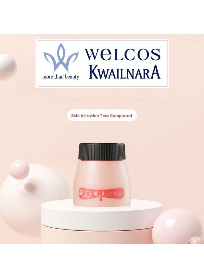 WELCOS Kwailnara Milk Lip Balm | Moisturizing, Soothing, Nourishing with Milk and Royal Jelly Extract | Korean Lip Care | 10 ml / 0.33 Fl. oz (peach) - Image 2