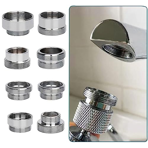 Toolstar Faucet Water Aerator Adapter, Brass Tap Water Filter Aerator Connector, 16mm to 22mm NPT Thread Adapter (Male to Male) - Image 5