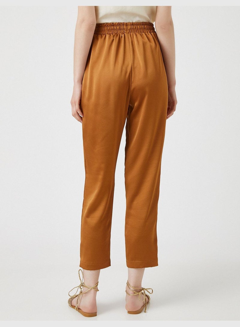 كوتون بنطال برباط - Image 4