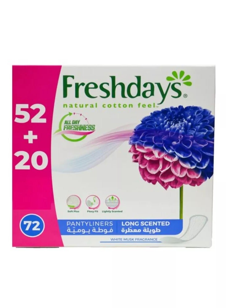Freshdays Long Scented Mega Pack 72 Pads