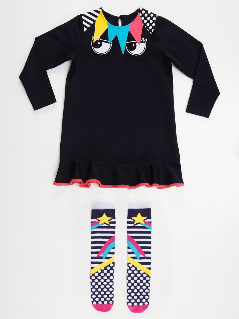 Mshb&G Fringe Girl Dress + Socks  - Image 4
