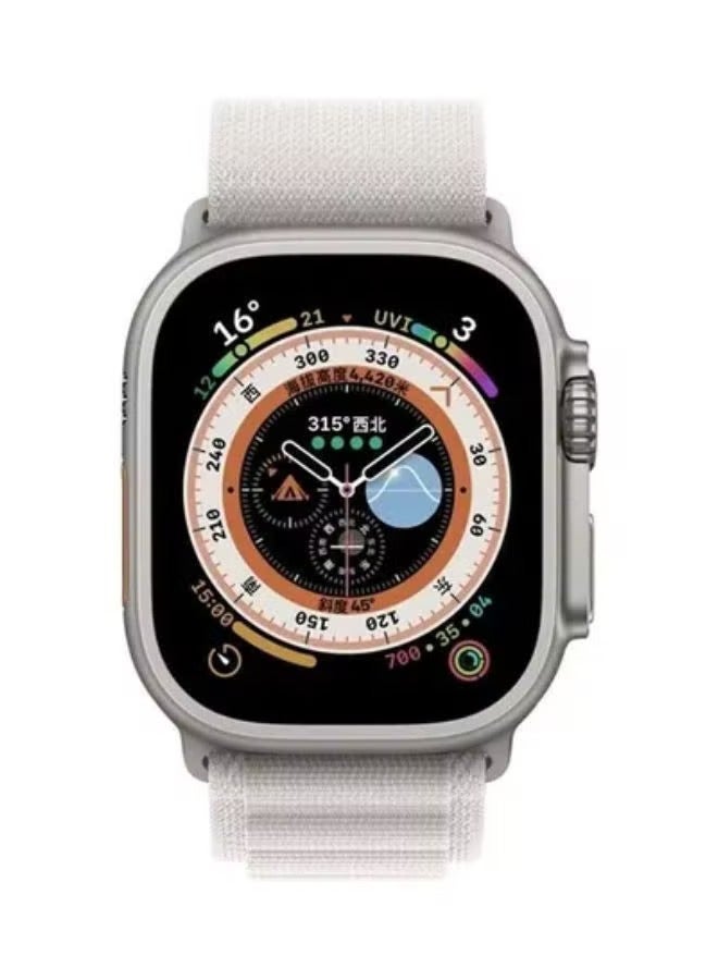 إيف حلقة جبال الألب متوافقة مع سوار ساعة أبل 42 ملم 44 ملم 45 ملم 49 ملم بديل للنساء والرجال ، حزام منزلق من البوليستر المنسوج مضفر على شكل حرف G من أجل iWatch Ultra Series SE 8/7/6/5/4/3/2/49 - Image 4