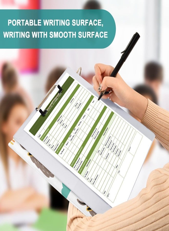 ZZKKO Funny Llamas Alpacas Hand Drawn 3 Ring Binder 1.5 Inch Binders with Clipboard Pockets for School 3 Hole Office Binder,1 Pack - Image 5