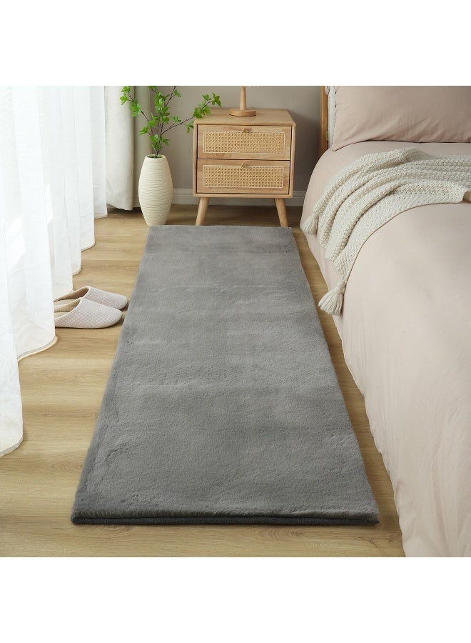 Home Box Faux Rabbit Fur Rug - 60x180 cm - Image 5