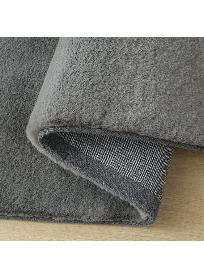 Home Box Faux Rabbit Fur Rug - 60x180 cm - Image 3