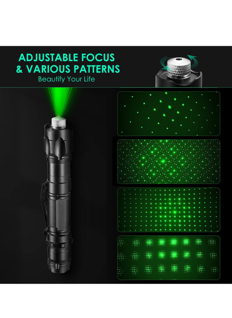 hilimse Laser Pointer Long Range,Tactical Long Range Laser Flashlight for Indoor Outdoor Camping Hiking Emergency Light Rechargeable Set,Gift Package  - Image 2