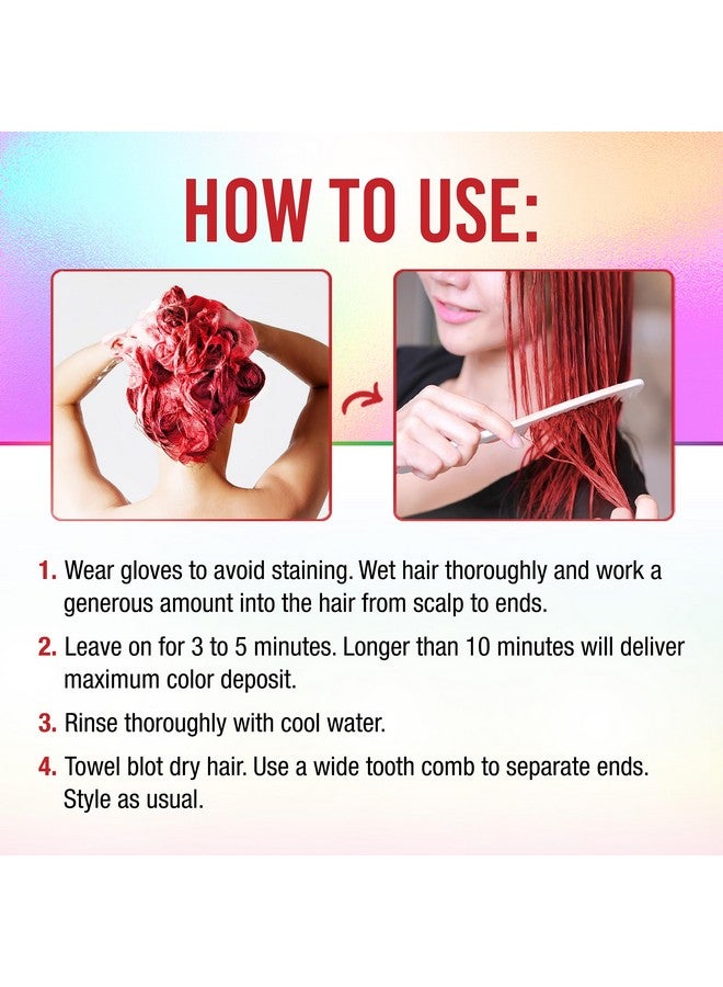 Punky Colour 3-in-1 Color Depositing Hair Cleanser & Conditioner, 8.5 fl oz. (Redilicious) - Image 5