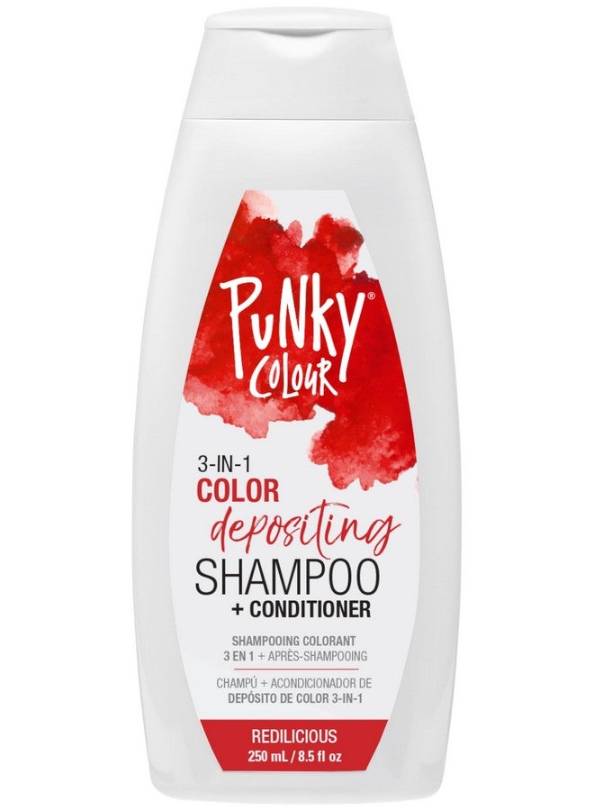 Punky Colour 3-in-1 Color Depositing Hair Cleanser & Conditioner, 8.5 fl oz. (Redilicious) - Image 1