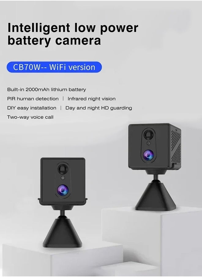 في ستاركام كاميرا صغيرة بدقة 3 ميجابكسل مع 128 بطاقة TF وكاميرا واي فاي مدمجة ببطارية 2000 مللي أمبير في الساعة وكاميرا مراقبة أمنية ومسجل فيديو - Image 2