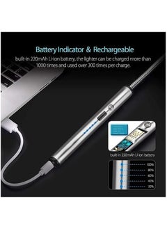 MIRFA 360 Degrees Rechargeable Candle Lighter - Silver  - Image 3